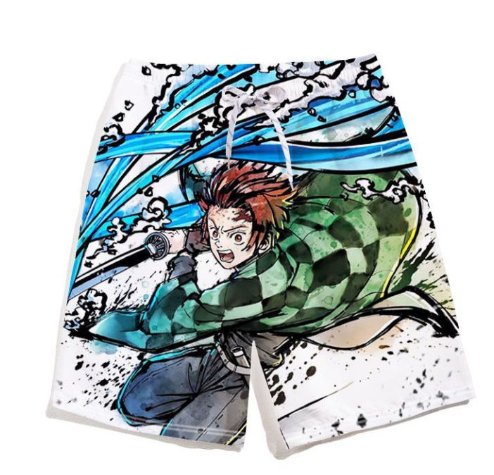 Anime Cosplay Merchandise - Demon Slayer Shorts for Men and