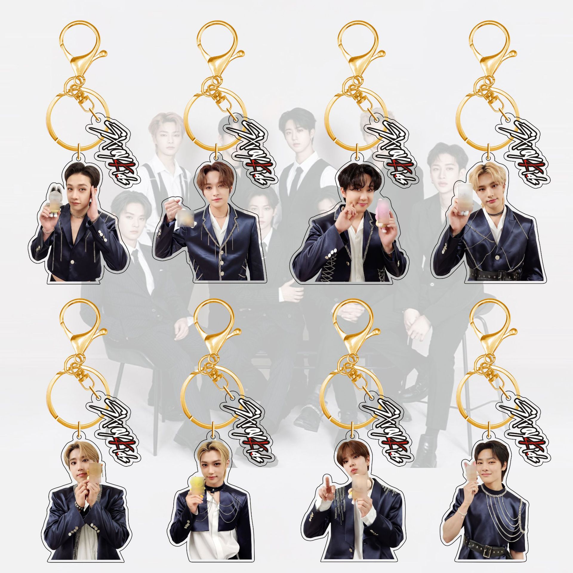 Anime Fan Merchandise - Straykids Acrylic Keychain New 5th Anniversary