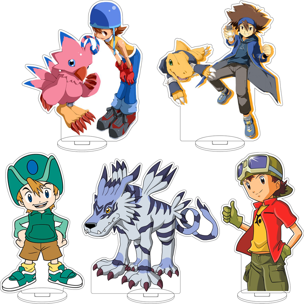 Acrylic Stand Figure - 16CM Anime Digimon Piyomon Yagami Taichi