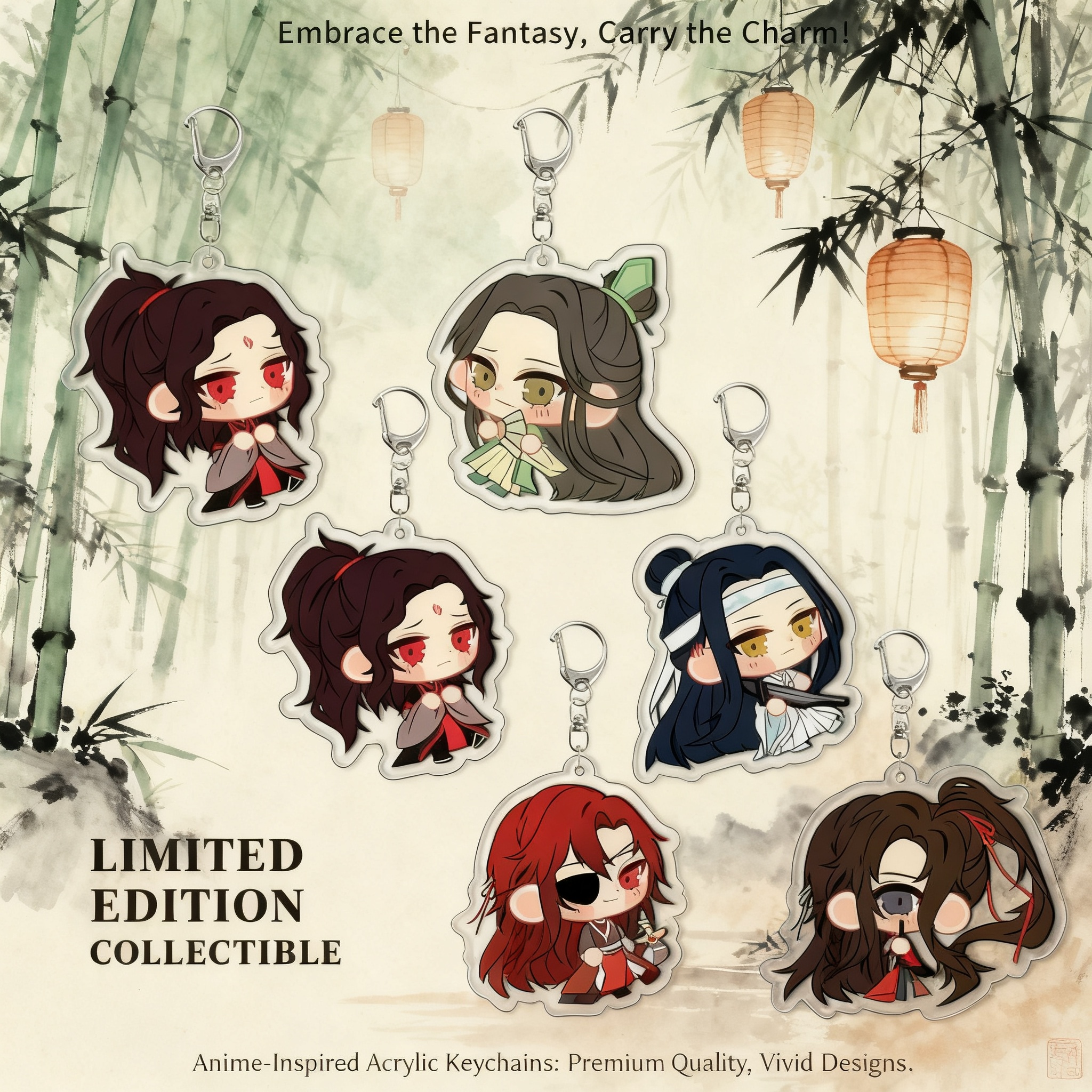 Anime Cosplay Merchandise - Tianci Xie Lian Acrylic Keychain Pendant