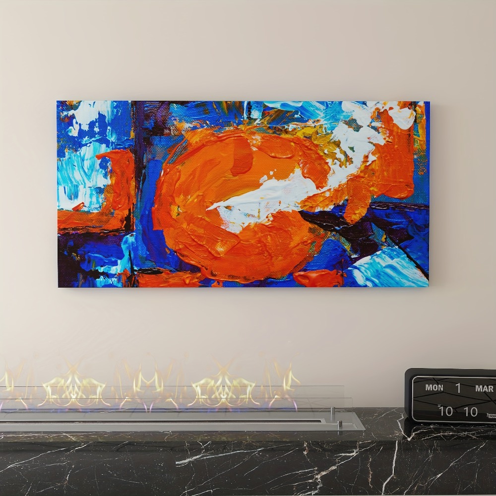 Art Print Framed - Abstract sun pattern canvas print with