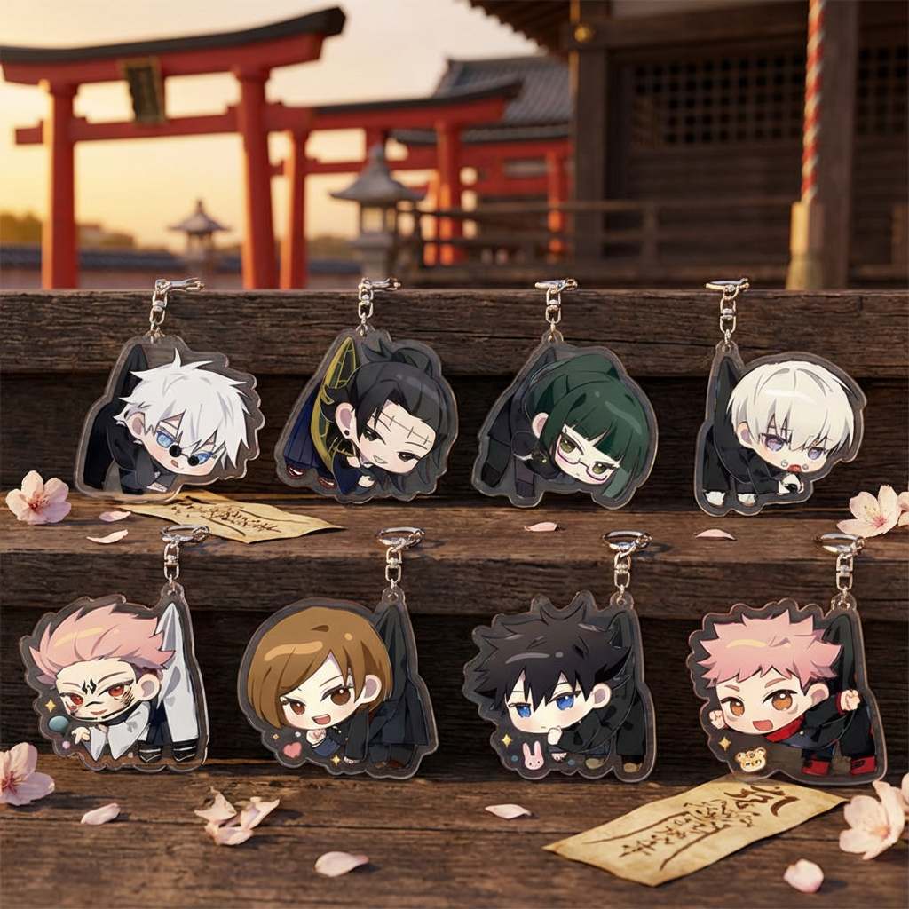 Anime Fan Merchandise - Anime Jujutsu Kaisen Acrylic Keychain Cute