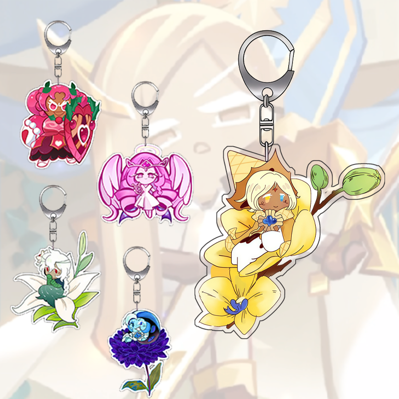 Anime Kingdom Merchandise - 6Cm Acrylic Keychain for Cookie Run: