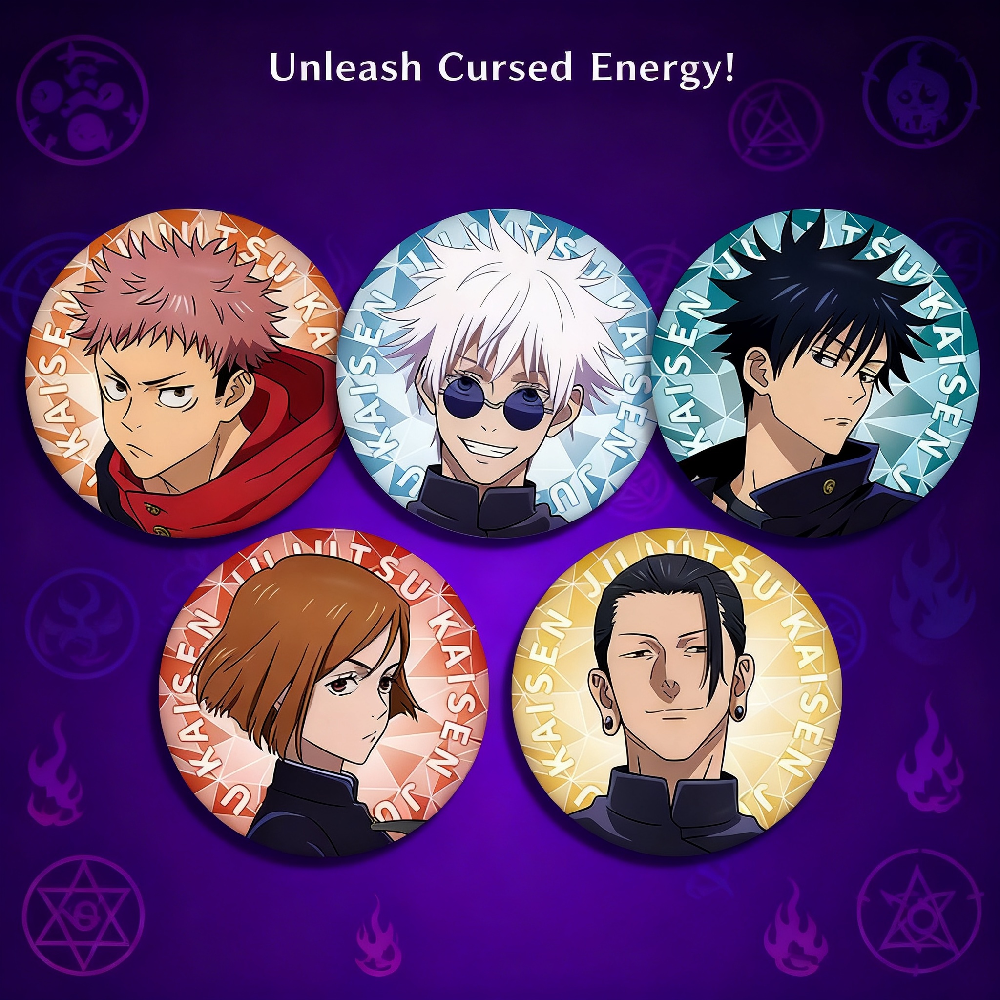 Anime Badge Jujutsu Kaisen 58  - Anime Cosplay Merchandise のレビューと価格