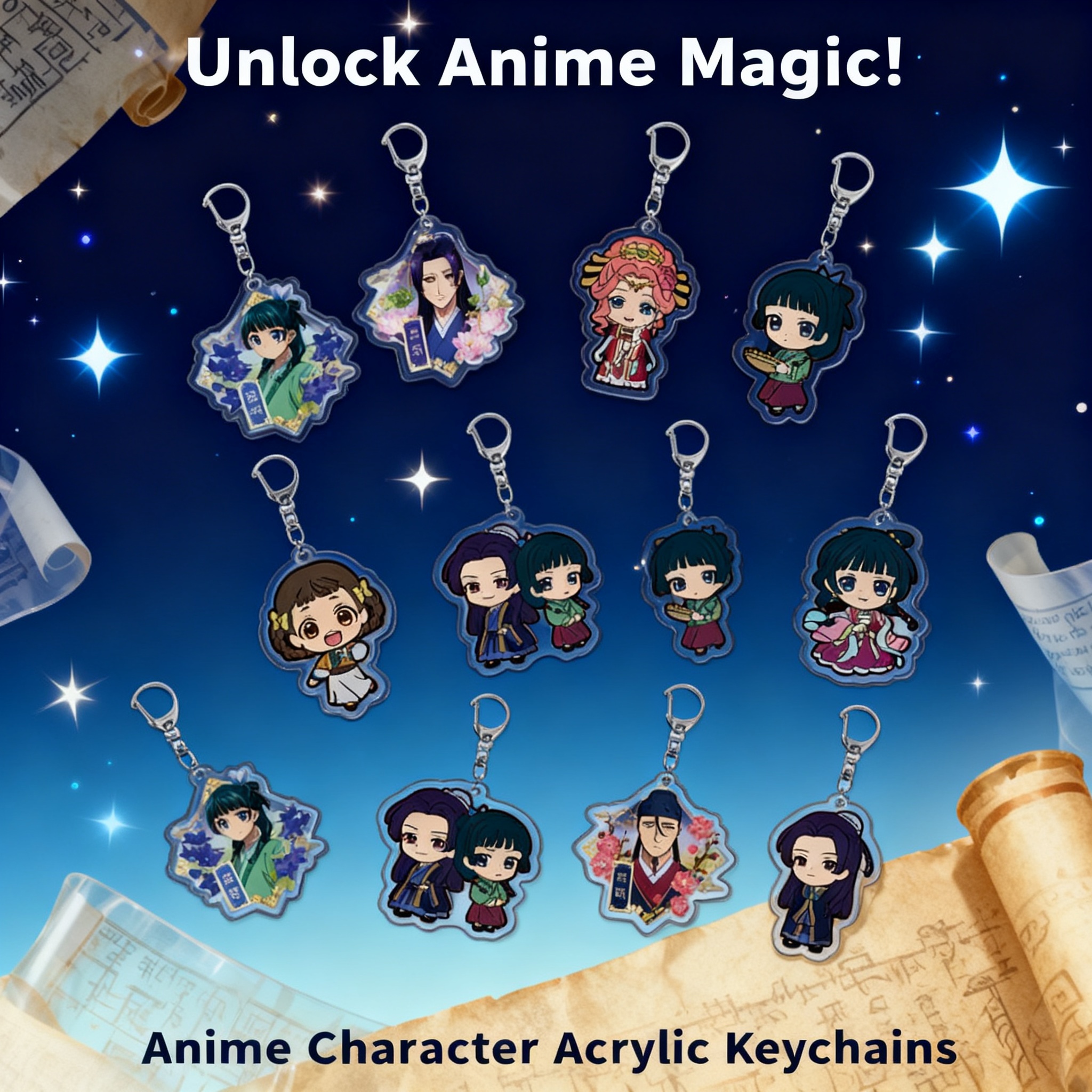 Anime Acrylic Keychain Pendant - Anime Cosplay Merchandise のレビューと価格