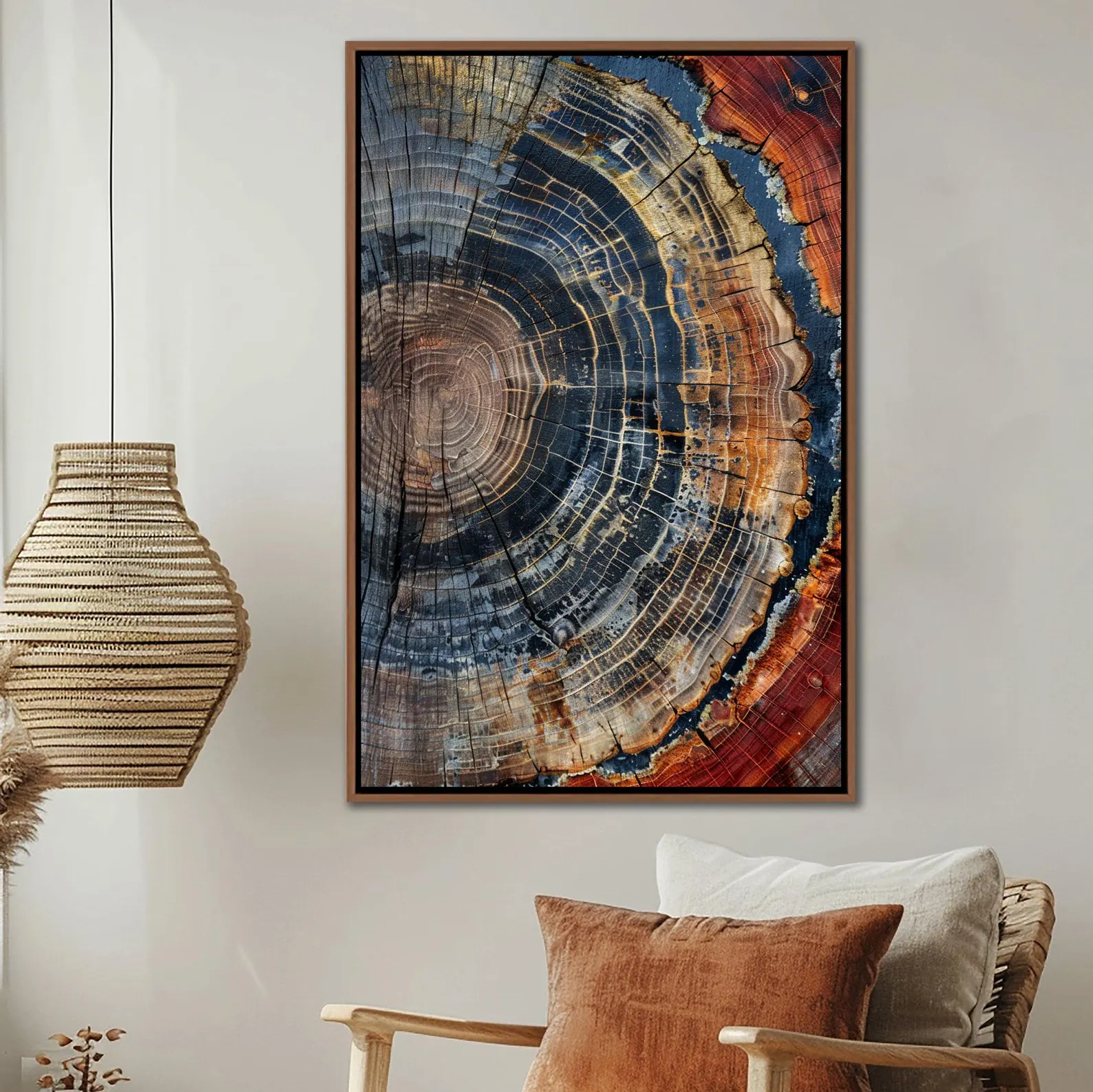 Tree Ring Framed Wall Art, Abs - Art Print Framed のレビューと価格