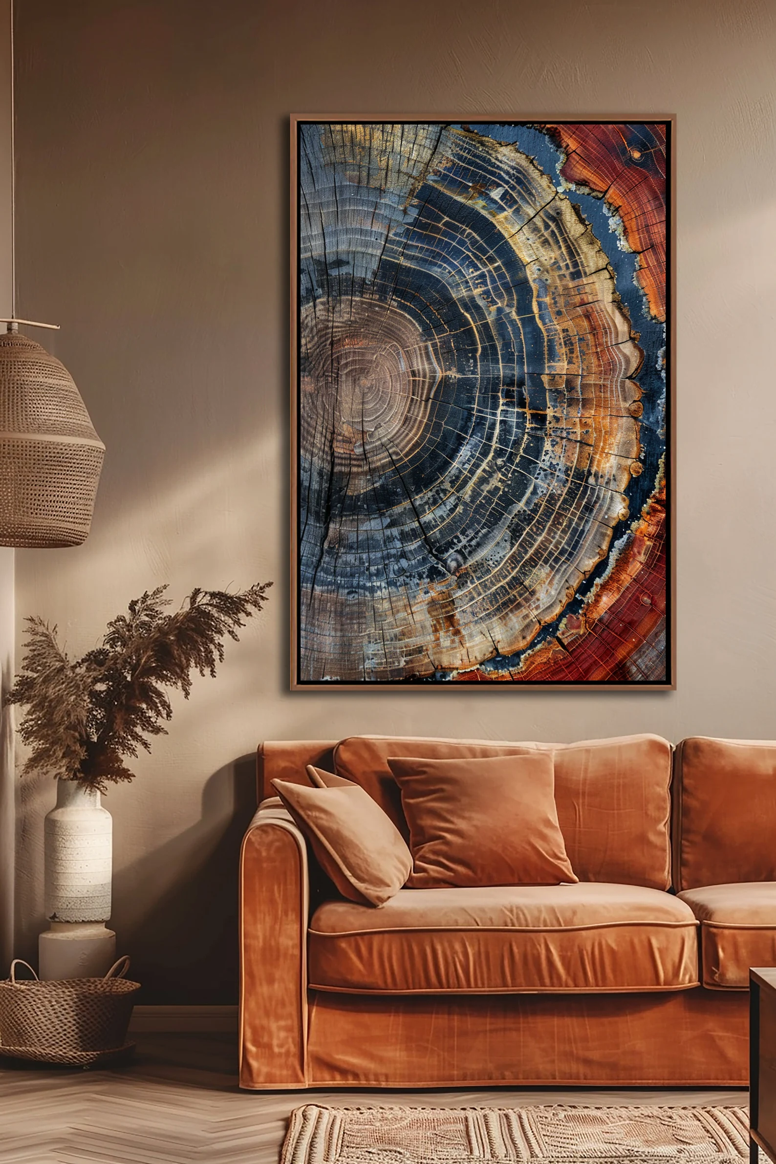 Tree Ring Framed Wall Art, Abs - Art Print Framed のレビューと価格