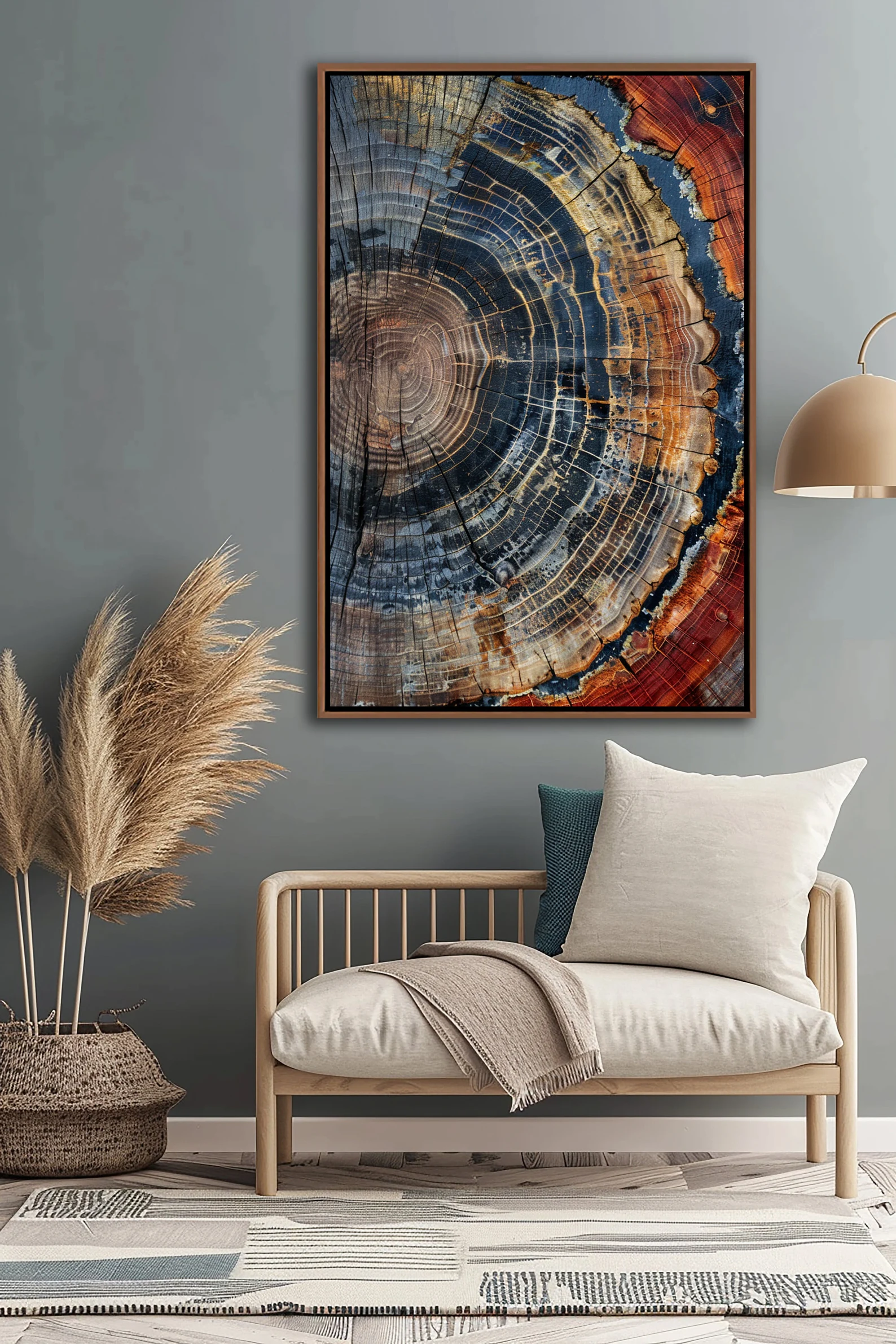 Tree Ring Framed Wall Art, Abs - Art Print Framed のレビューと価格