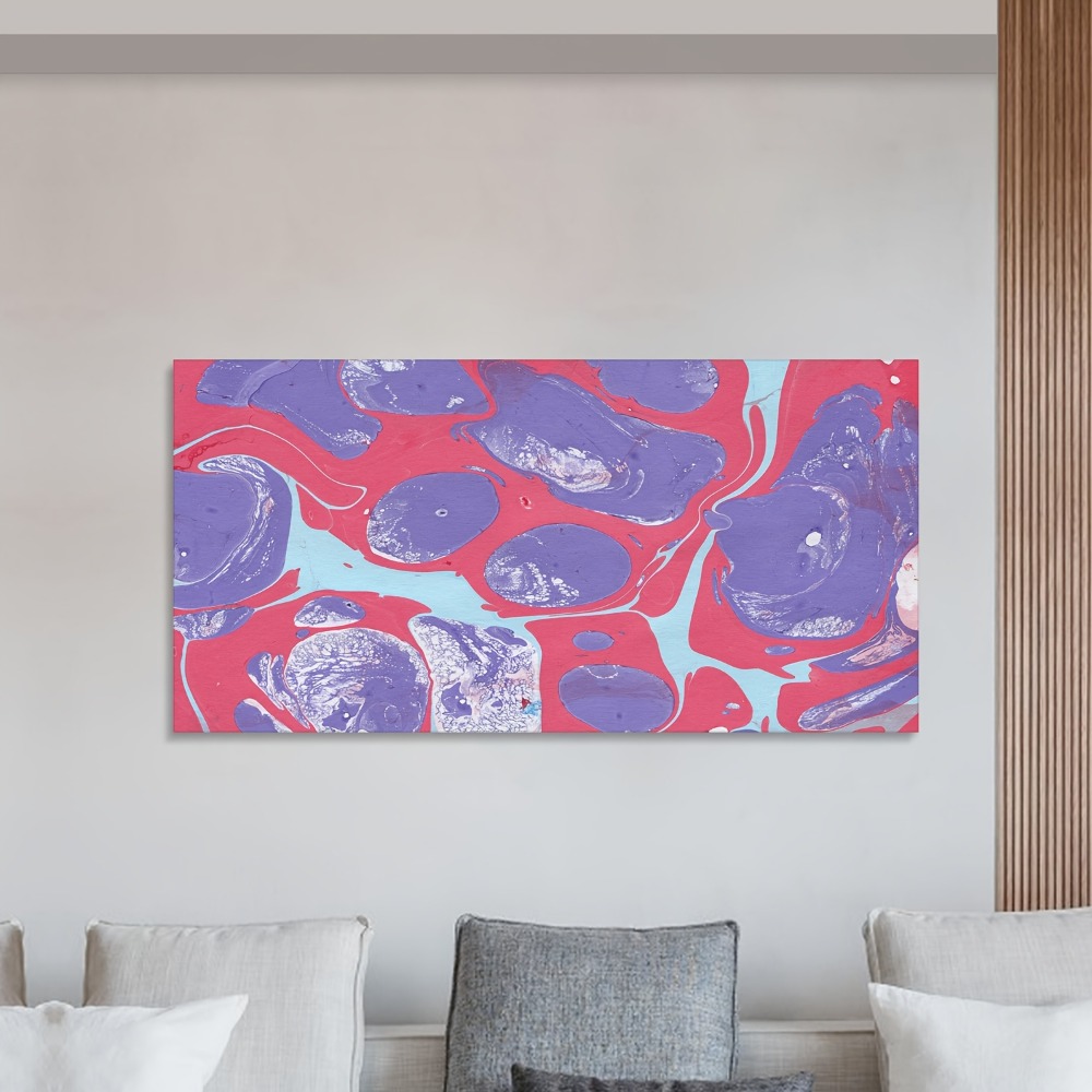 Abstract liquid painted oil mu - Art Print Framed のレビューと価格