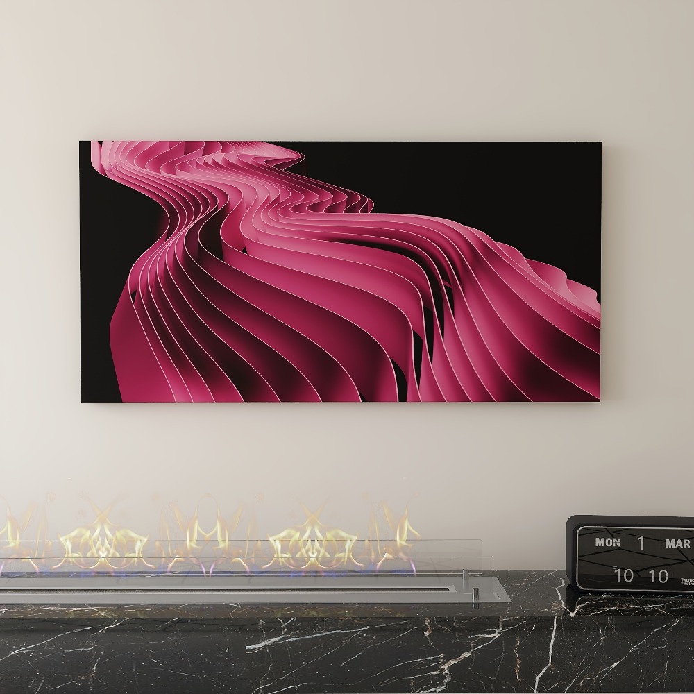 Elegant Pink Line Art painting - Art Print Framed のレビューと価格