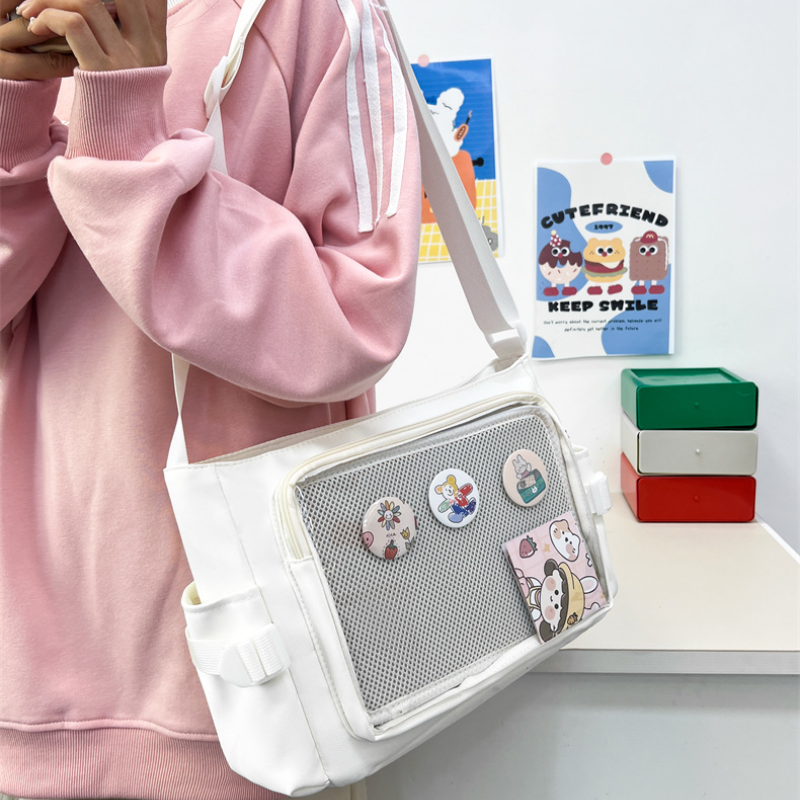 Transparent Badge Display Tote - Anime Tote Bag のレビューと価格
