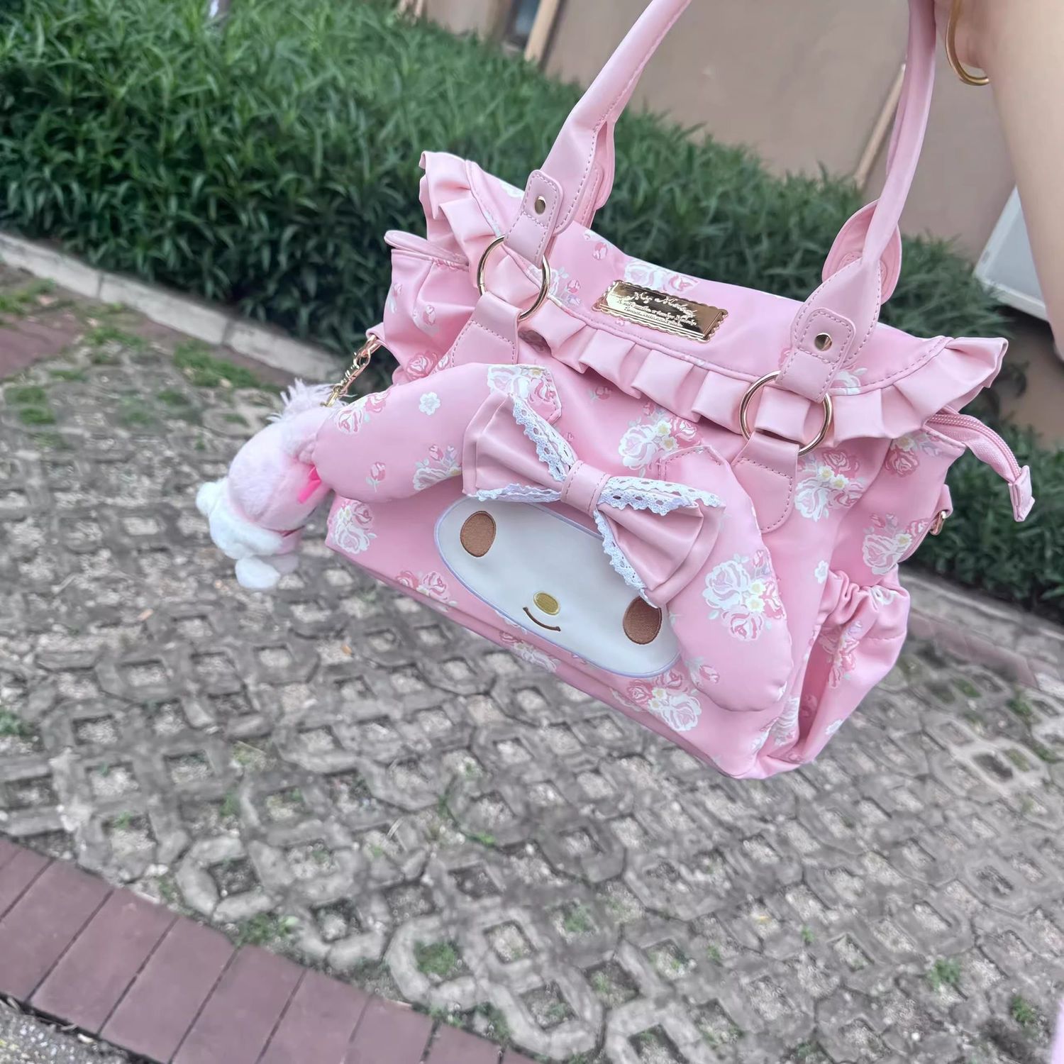 My Melody Cartoon Cute Shoulde - Anime Tote Bag のレビューと価格