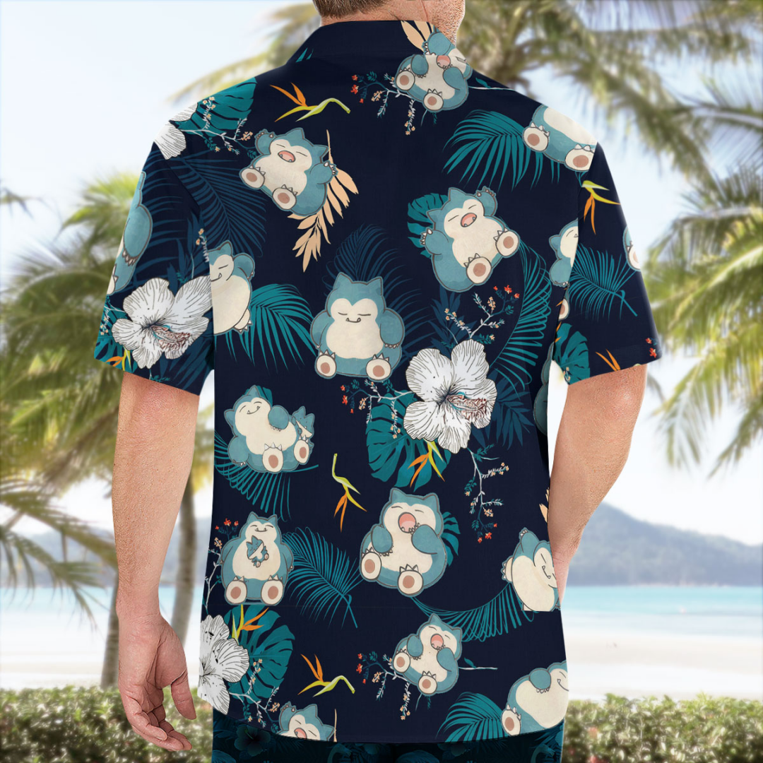 Snorlax Pokemon Hawaiian Shirt - Pokemon Anime Merchandise のレビューと価格