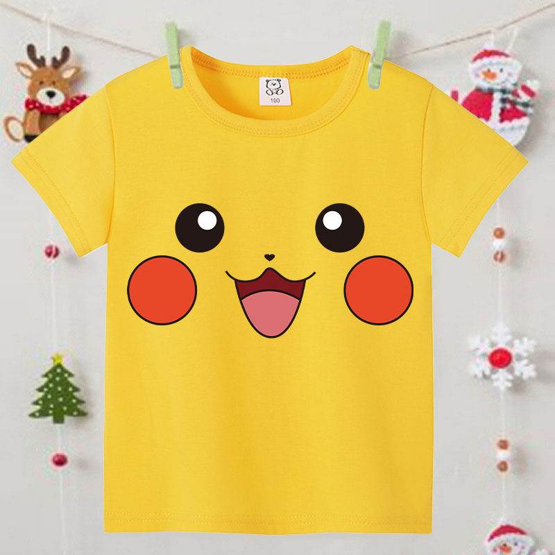 Pokemons Yellow Cute Short-sle - Pokemon Anime Merchandise のレビューと価格