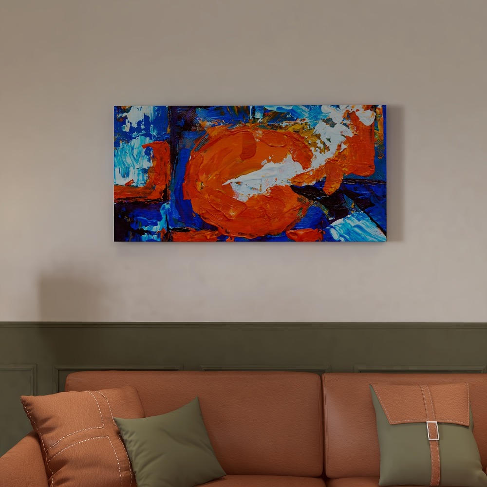 Abstract sun pattern canvas pr - Art Print Framed のレビューと価格