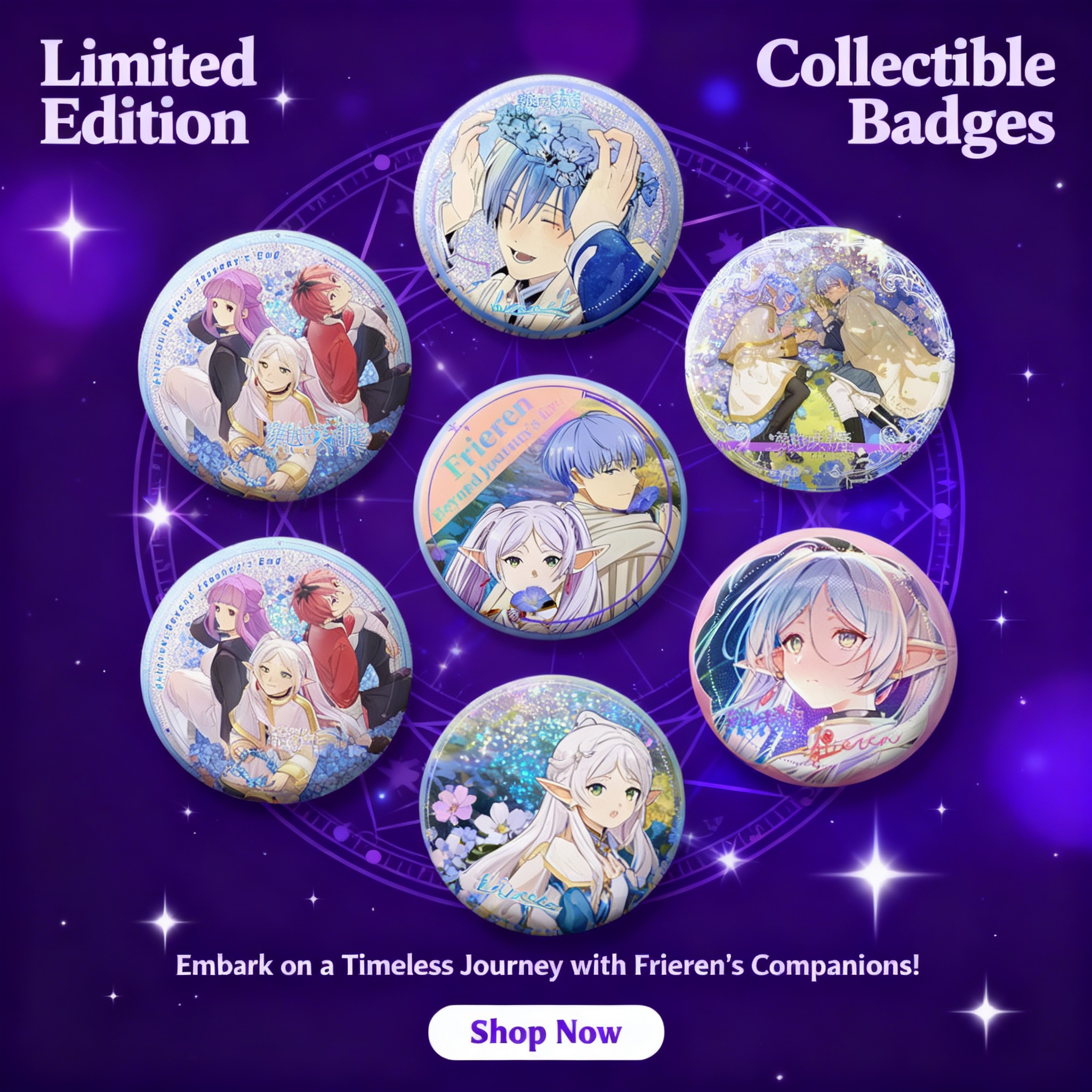 Frieren Himmel Anime Pin Badge - Frieren Anime Merchandise のレビューと価格