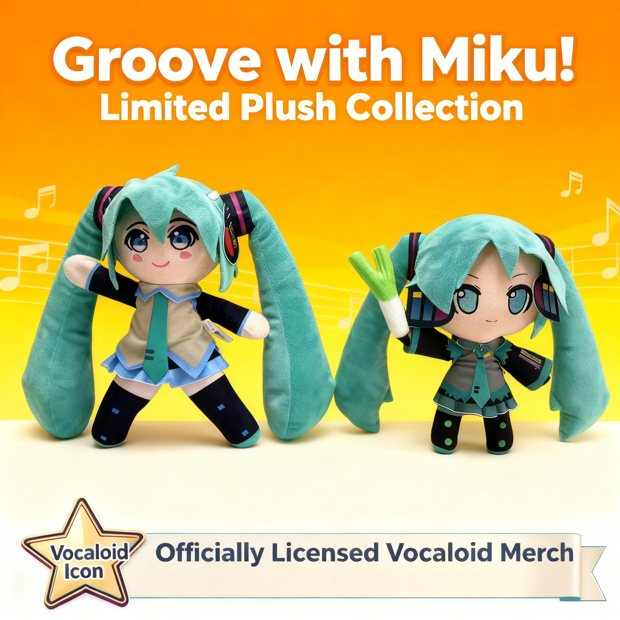 Hatsune Miku Plush Doll with L - Anime Fan Merchandise のレビューと価格