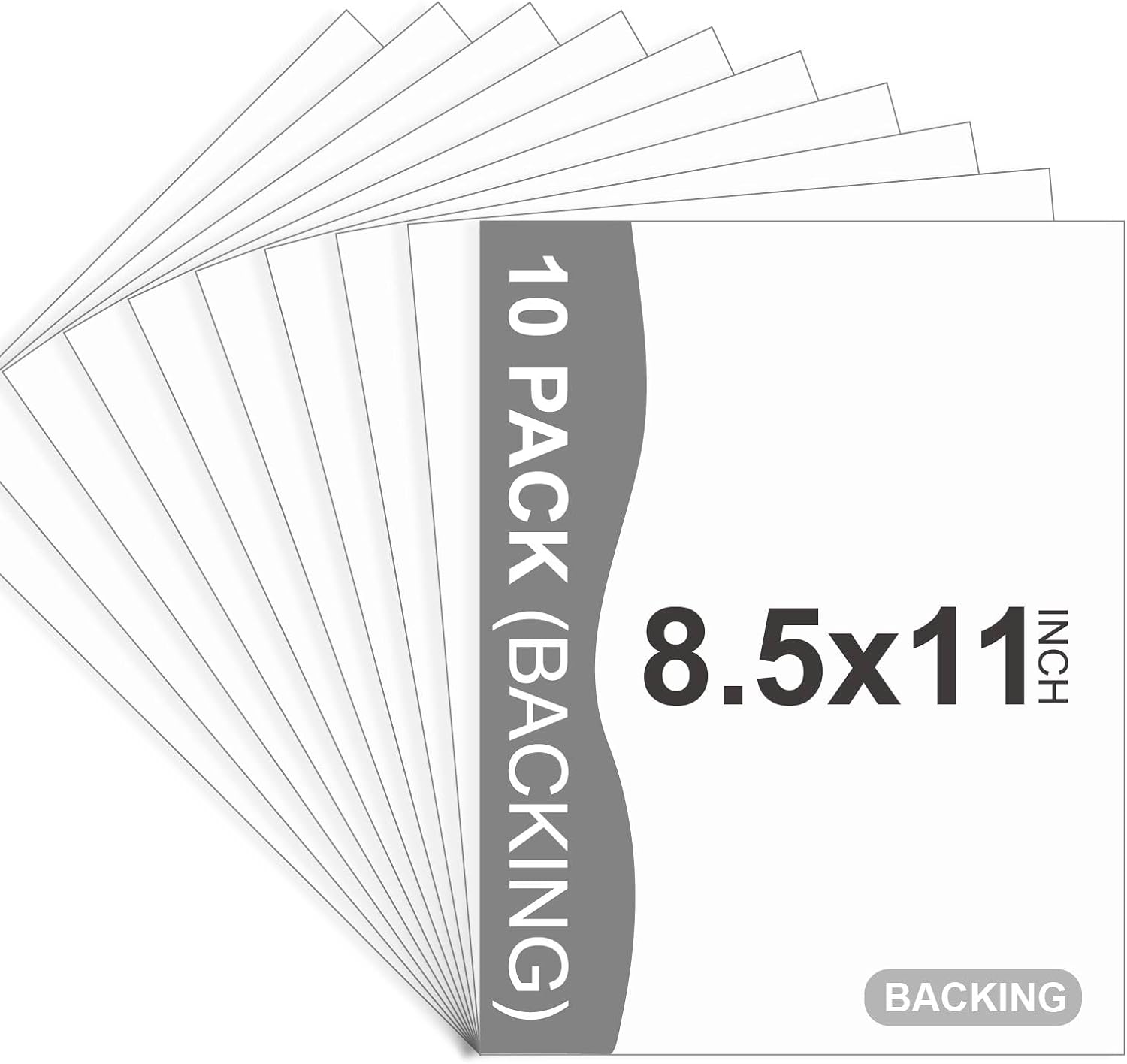 10 Pack Uncut White Backing Bo - Art Print Framed のレビューと価格