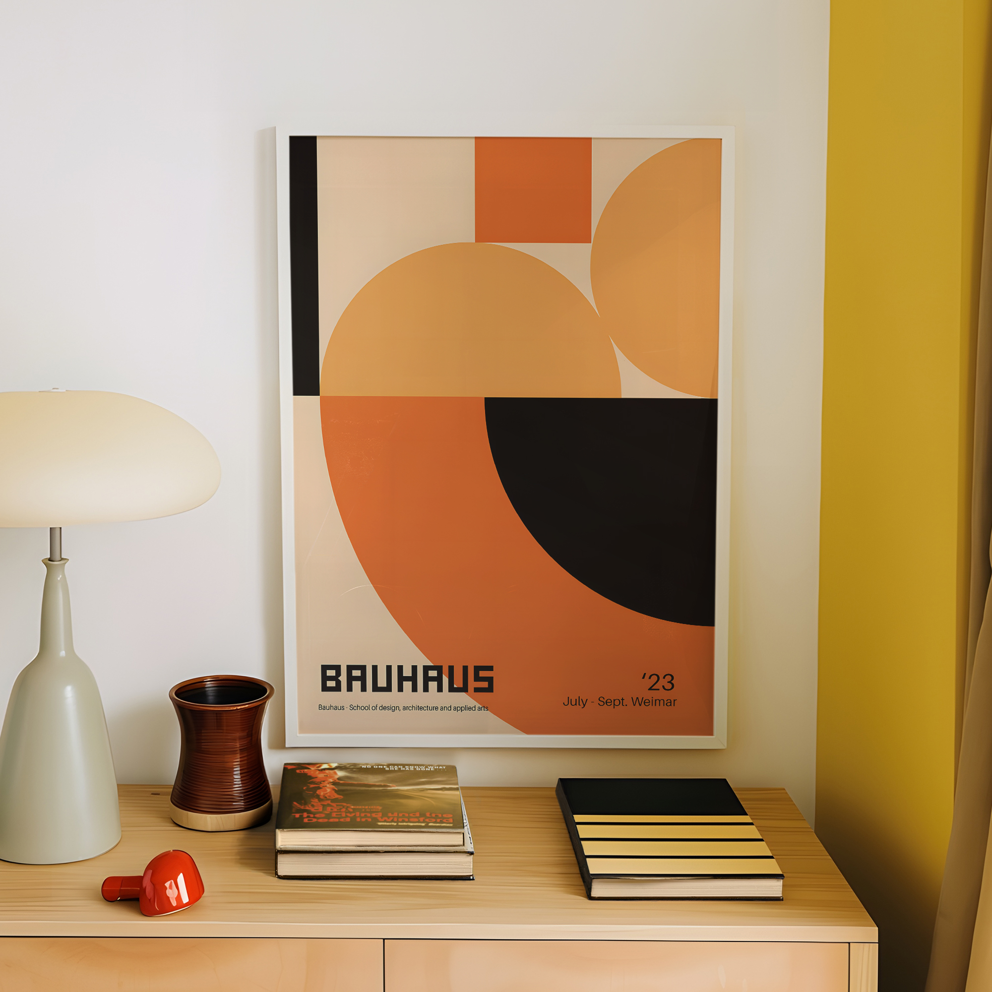Modern Geometry Bauhaus School - Art Print Framed のレビューと価格