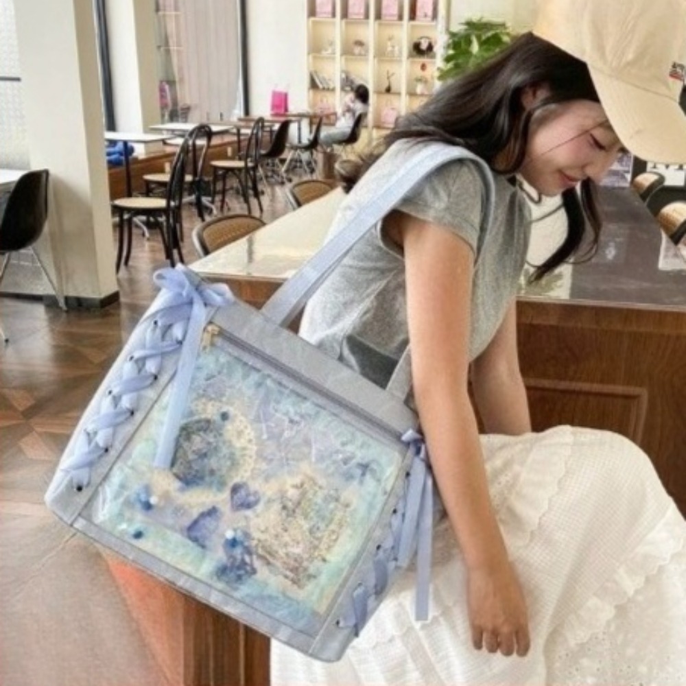 Versatile Fashion Ribbon Itaba - Anime Tote Bag のレビューと価格