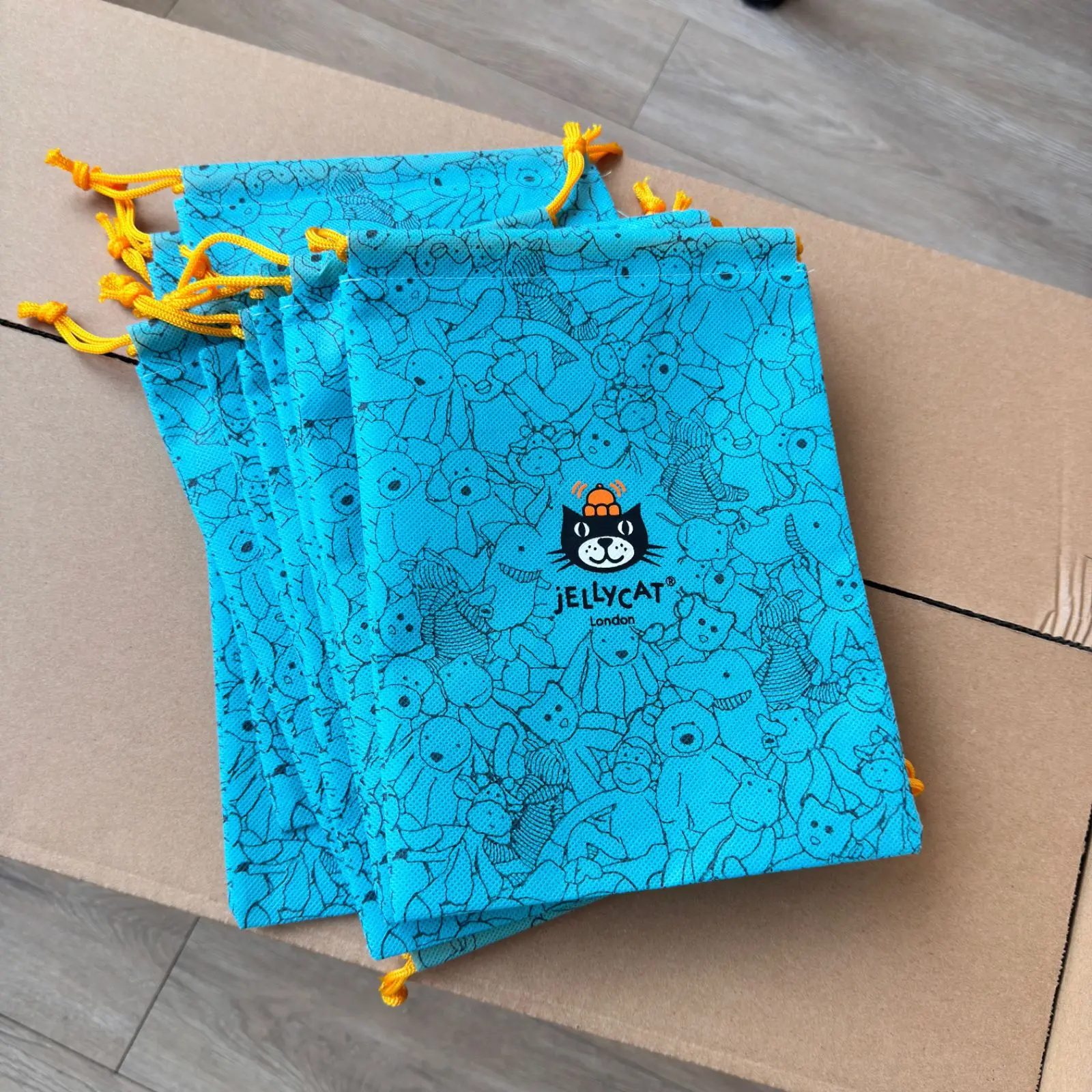 Blue Kawaii Non woven Fabric D - Anime Tote Bag のレビューと価格
